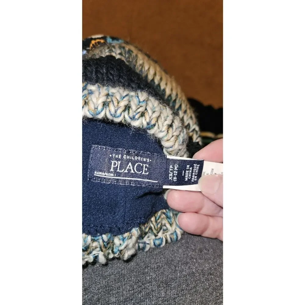XS Children's Place Lined Train Beenie With Gloves